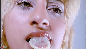 Blonde removing her clothes - MMM100