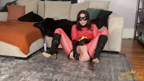 Elastigirl Makes Herself Squirt Multiple Times Cosplay