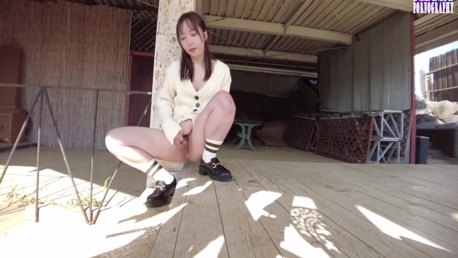 Natsuki Hoshino In Splashy Shame Tease With A Smiling Beauty Soaking Herself In 
